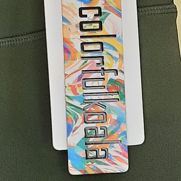 Colorfulkoala Fleece-lined Olive leggings - Picture 7 of 9